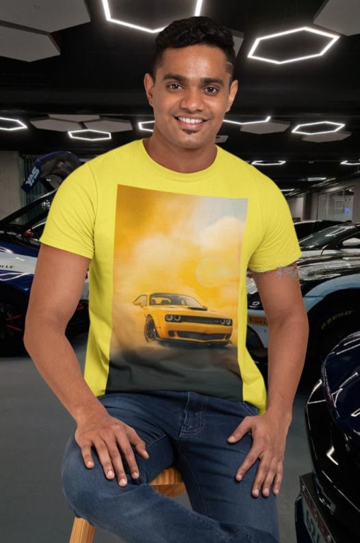Mustard Yellow Mustang T-Shirt